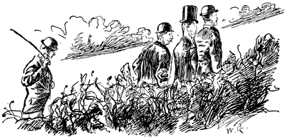 Stillbrook lags behind.  Going up hill.